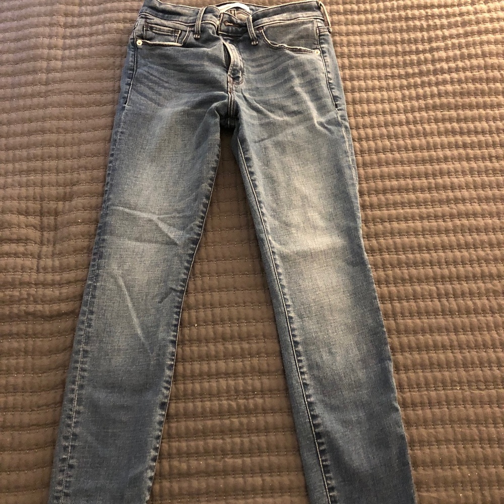 Abercrombie and Fitch Super Skinny Mid Rise Jeans